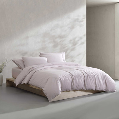 Washed Percale Cotton Duvet Cover Set