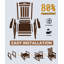 Ensemble de 2 chaises berçantes d'extérieur-131528907