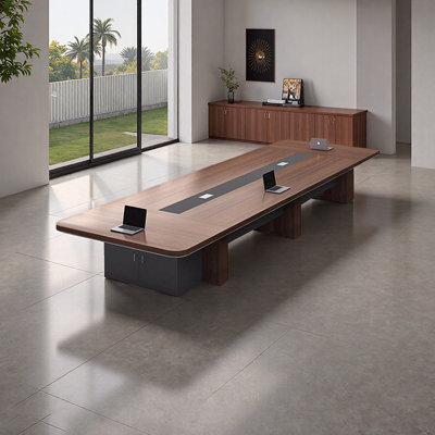 Table de conférence moderne et minimaliste avec rangement