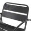 Chaise de patio en fer noir mat, cour et espace améliorant, H 25,97 po x P 24,14 po, chaise en fer de 13,55 lb Hauteur,