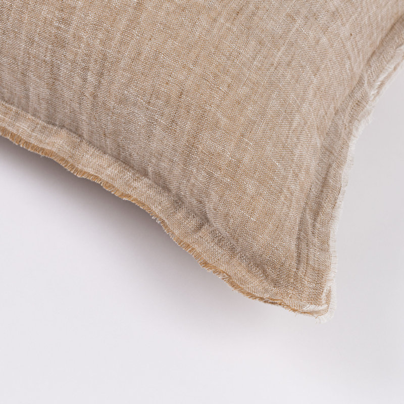 KENT PILLOW, OCHRE/NATURAL, EURO, Ochre