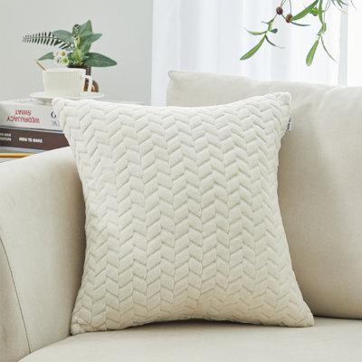 Velvet Leaves Velvet Floral Throw Pillow