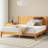 3-pieces Solid Wood Bedroom Set, Includes Queen Bed Frame & 2 Nightstands, Natural-1713424334-1713424323