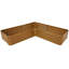 Lit de jardin surélevé en acier galvanisé en forme de L Katherynn - 59,5 po x 59,5 po x 11,75 po, brun-1178568940