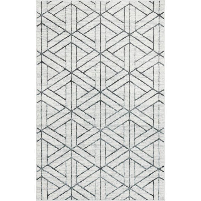 Rochele Geometric Indoor Rug, Rectangle 5'1" x 8'