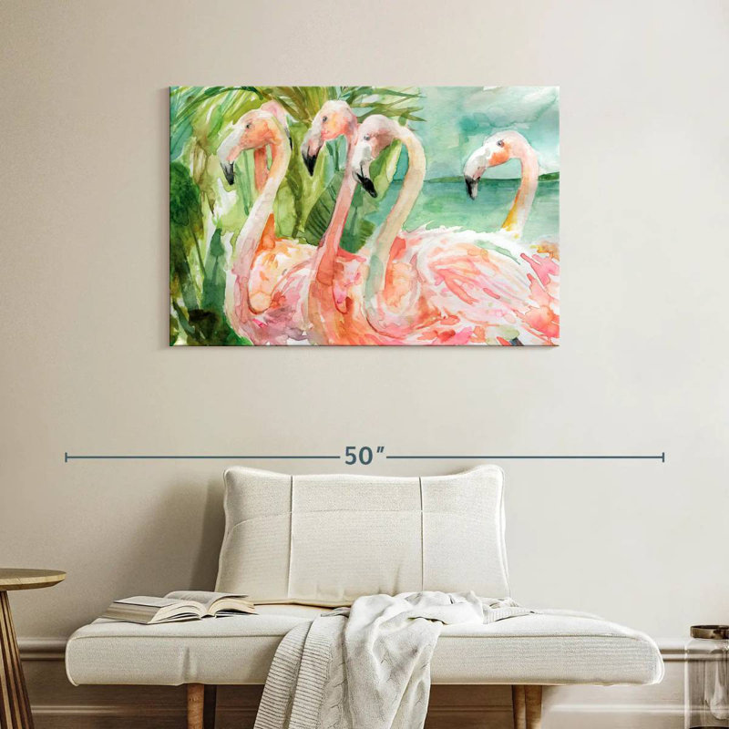 Slender Pink Ladies, 26" H x 39" W