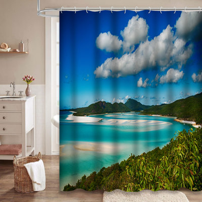Rideau de douche avec 12 crochets Beach World Park, Queensland, Australie