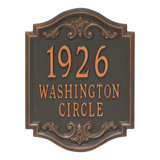 Signature Series 3-Line Wall Address Plaque