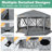 15x15ft Extra Large Pop-Up Gazebo Canopy Tent with Mosquito Netting-106897504