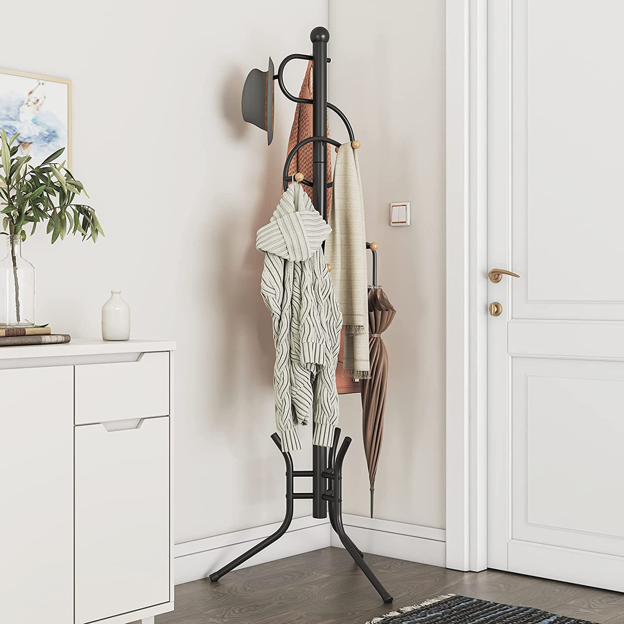 Red Barrel Studio® Steel Freestanding 8 - Hook Coat Rack | Wayfair