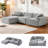 105'' Modular Sectional Sofa Couch
