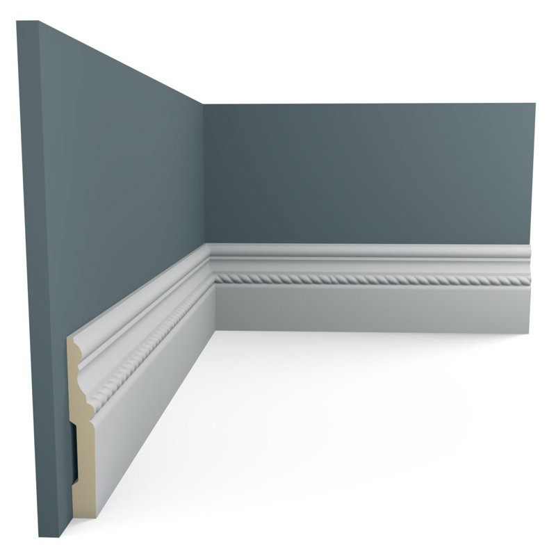 Plinthe en corde Oslo (paquet de 8), H 4,5 po x l 94,5 po x P 0,625 po