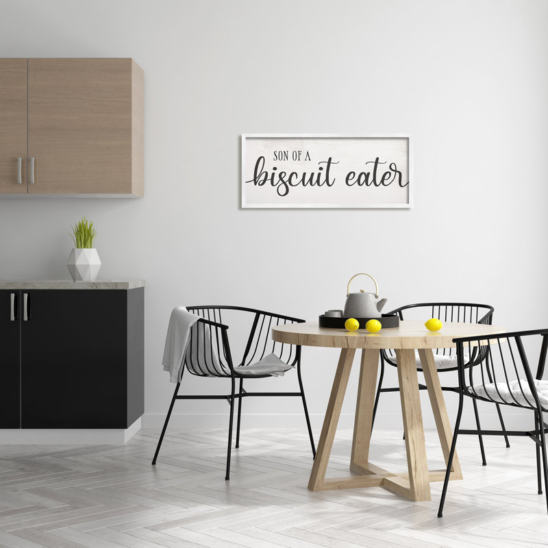 «Son of A Biscuit Eater Southern Country Slang», art mural sur toile tendue par Daphne Polselli, H 13 po x l 30 po x P 1,5 po