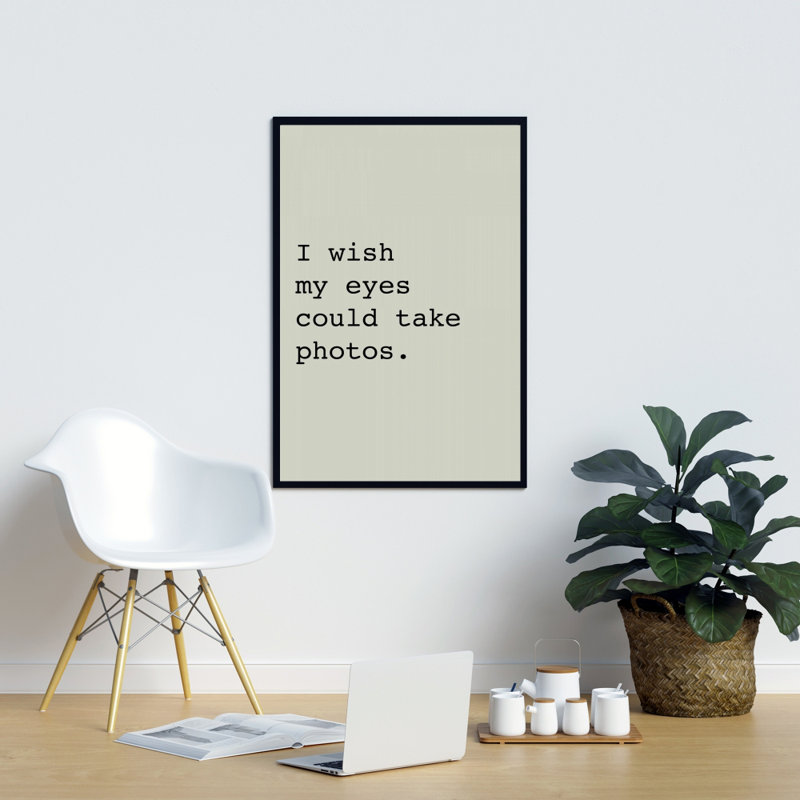 I wish my eyes could take photos - Shapes Bedroom Canvas Art