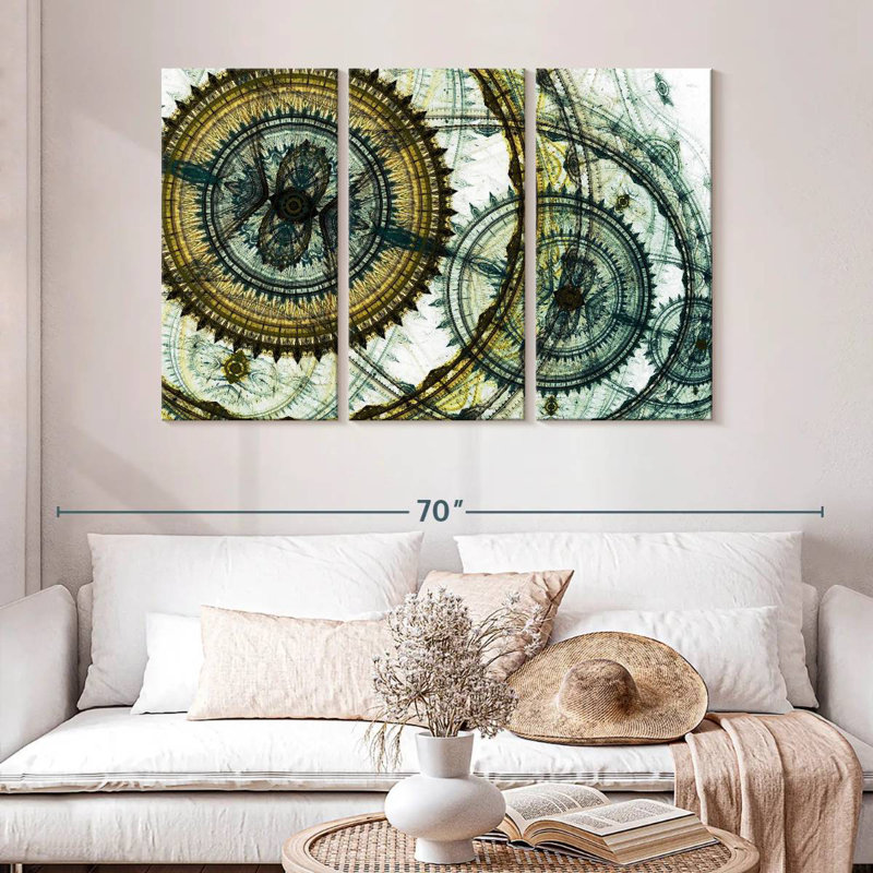 Avery Abstract Steampunk, 32" H x 50" W