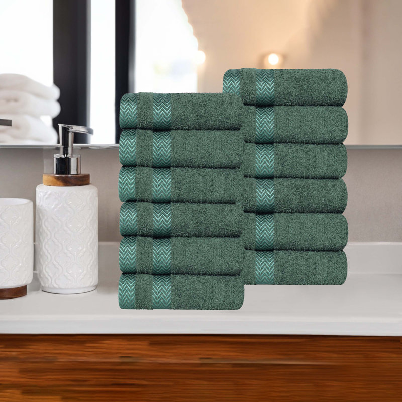 Serviette / gant de toilette Gracieuse, Forest Green
