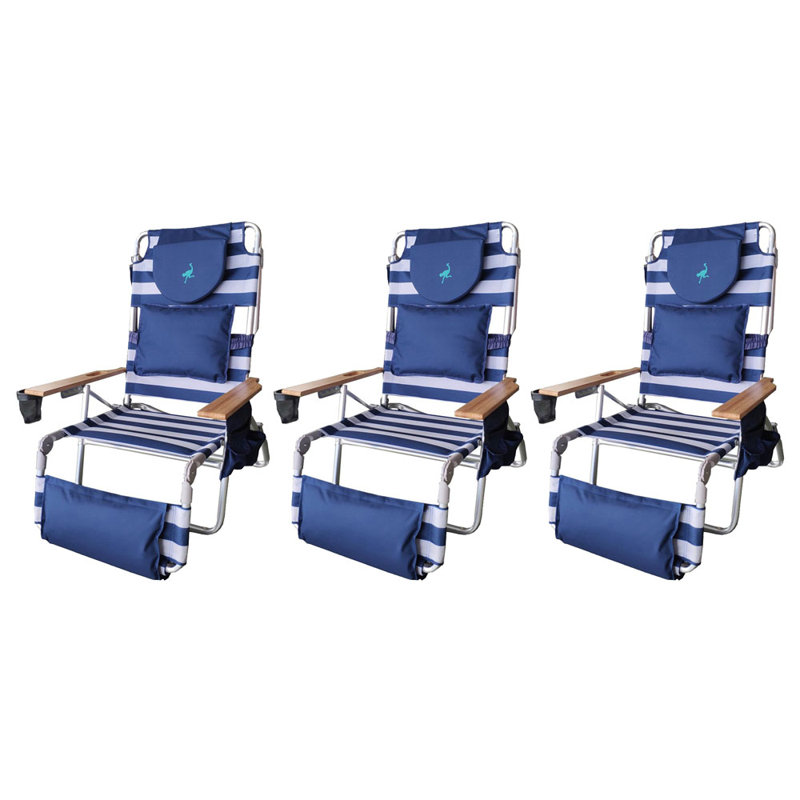 Chaise de plage inclinable Caudill