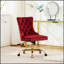 Chaise de bureau moderne rembourrée et capitonnée en velours avec base en métal doré, chaise de bureau pivotante réglable-1807764640-1807764646-1807764650