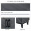Armoire à 4 portes de style rétro avec finition laquée