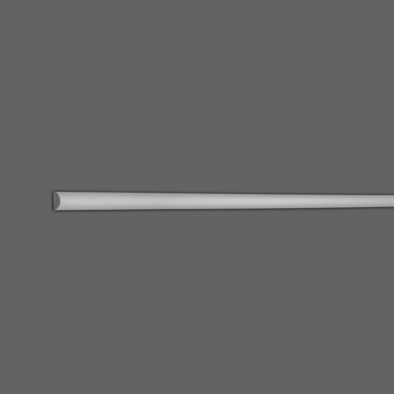 White Polystyrene Half Round Moulding Set - 47 Feet