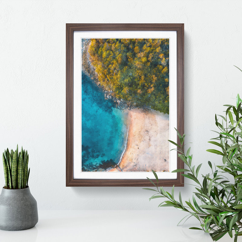 Forest Beach - Framed Print, Walnut Framed, 48cm H x 36cm W x 2cm D