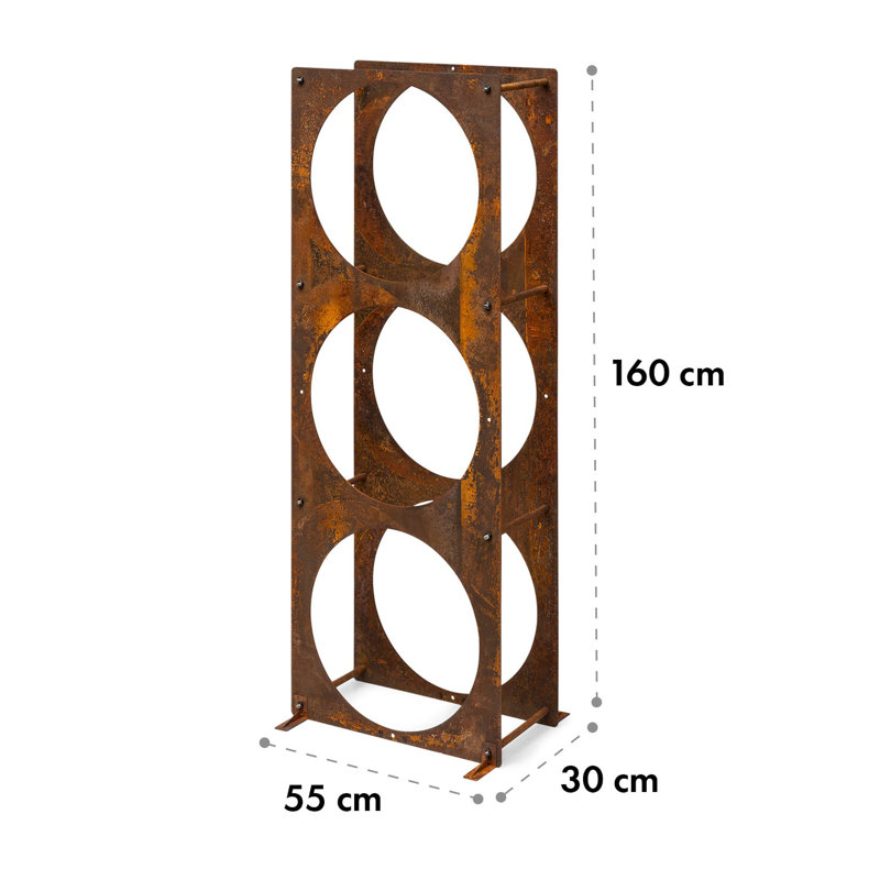 55cm W Steel Log Rack