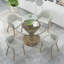 Plateau de table de remplacement rond en verre épais de 0,24 po Ivy Bronx-906555942