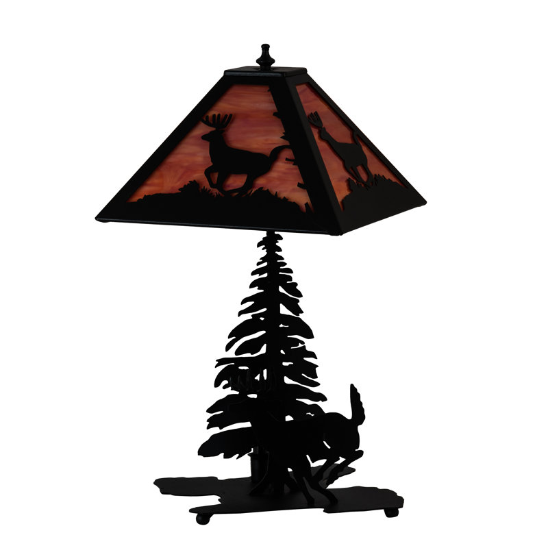 Lampe de table 21 po, Orangé