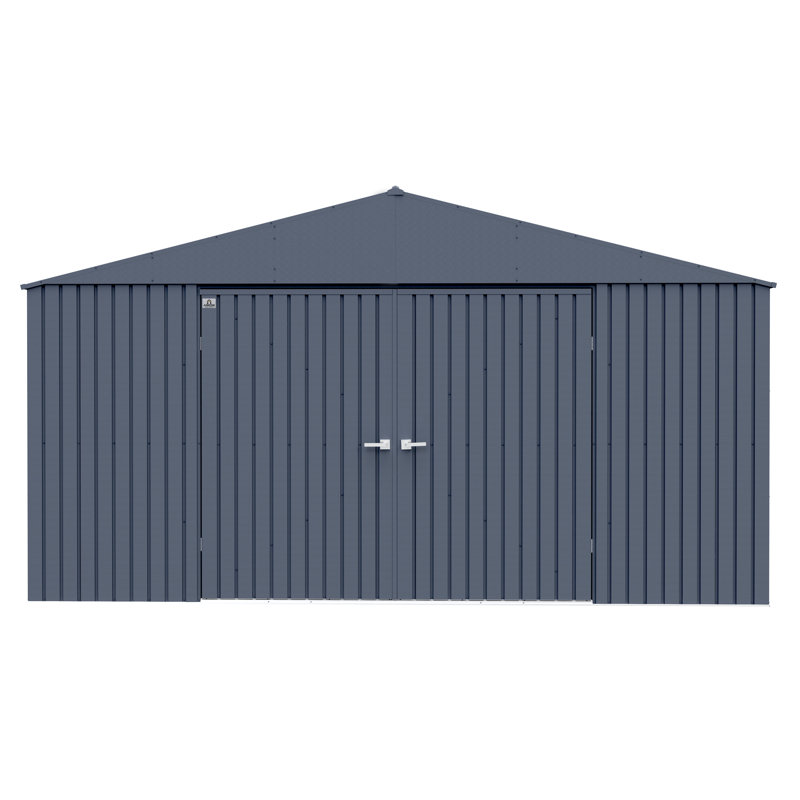 Elite Steel Storage Shed, 14X16, Anthracite, Anthracite, 170.9'' W X 192.7'' D X 94.4'' H