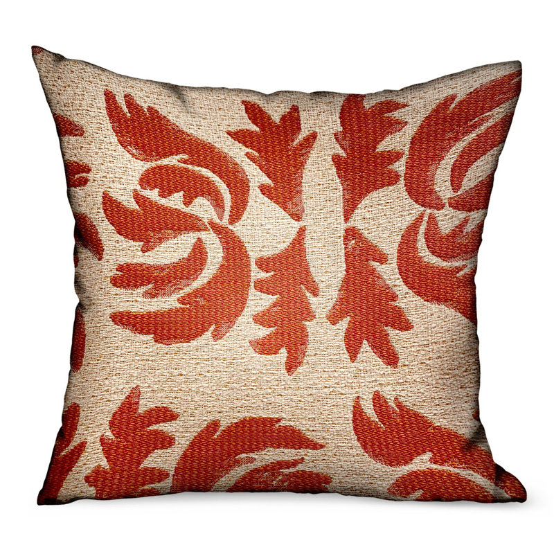 Coussin Plutus Claret Leaflet, Carré 20 po
