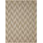 Tapis rectangulaire en polypropylène tressé à la machine brun / beige-4192871