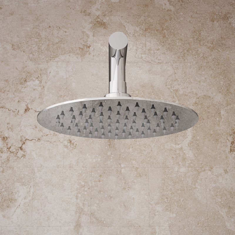 Pomme de douche ronde ultra-mince Allure - 10 po, chrome, Chrome chrome, 10 inch
