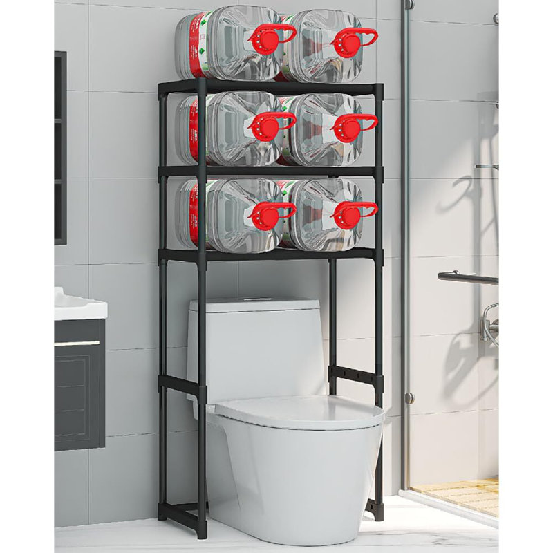 3-Tier Over The Toilet Shelf, Freestanding Space Saver Bathroom Shelves Over The Toilet Storage Cabinet for Bathroom, White