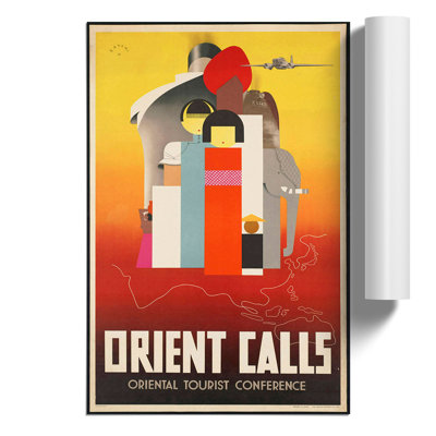 Vintage Orient Travel - Frameless Print