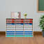 Organisateur de dossiers empilable en PVC 27 fentes 31,5 x 12 x 21,69 po