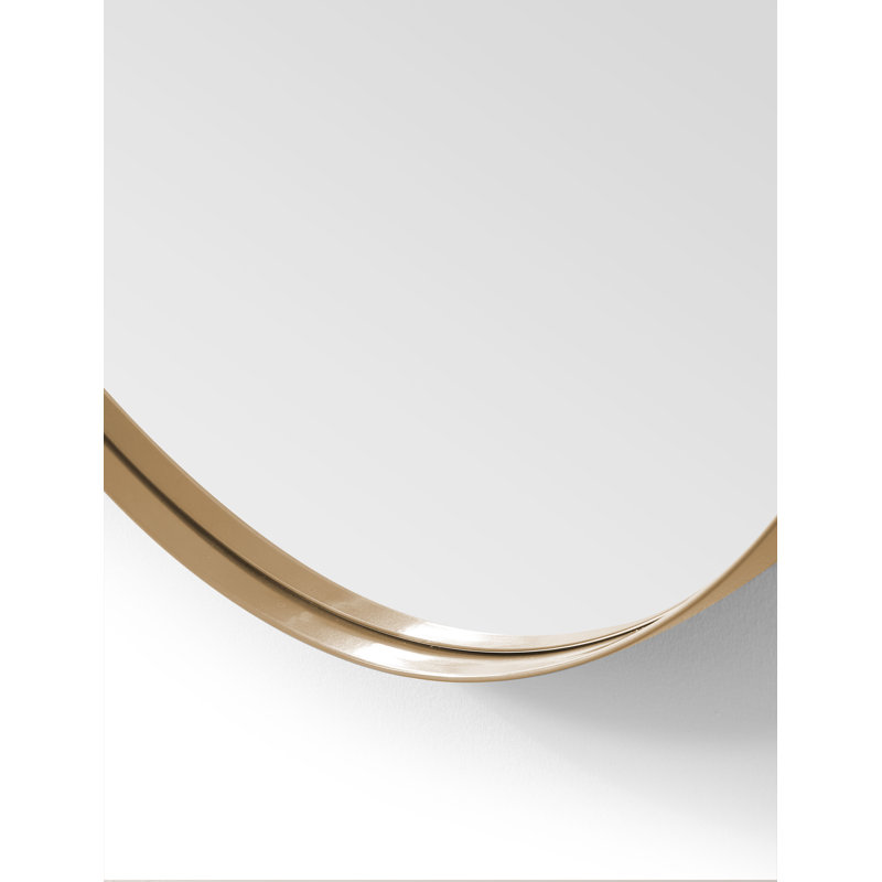 Birkbeck Metal Flat Mirror, 24" x 24", Gold