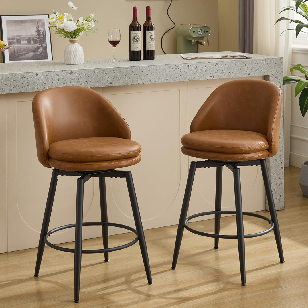 Faux Leather Accent Chair