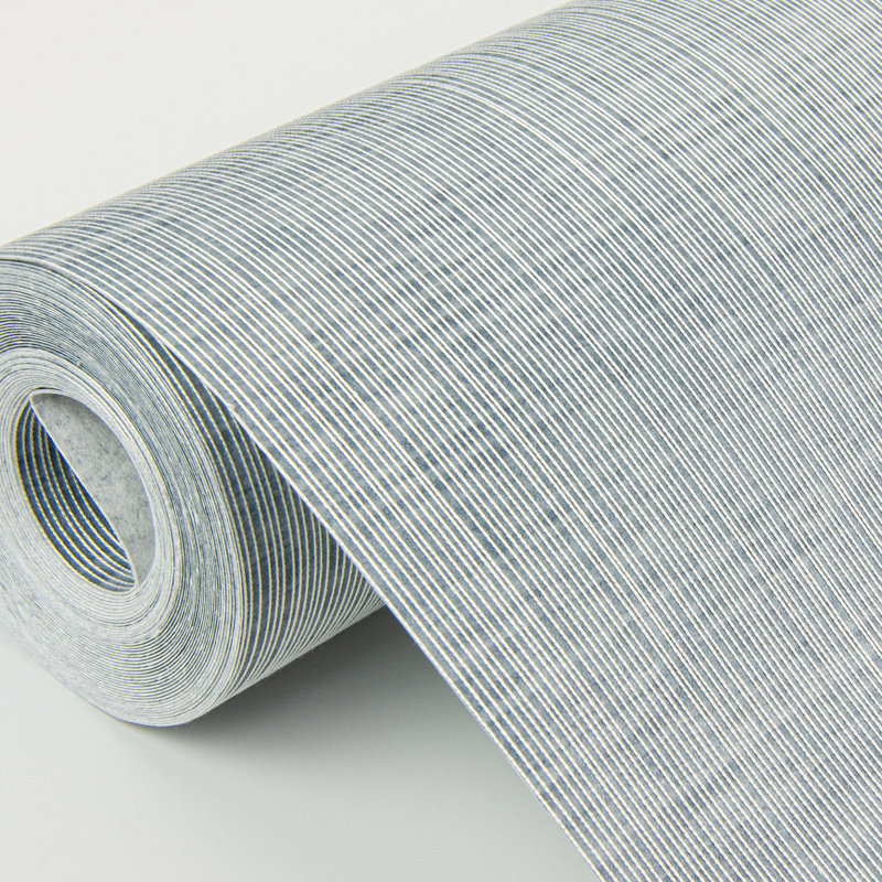 Loom Striped Wallpaper Roll, Blue