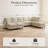 Oversized U-Shaped Sectional Couch, Full Seats Hidden Storage For Family Room-877943780