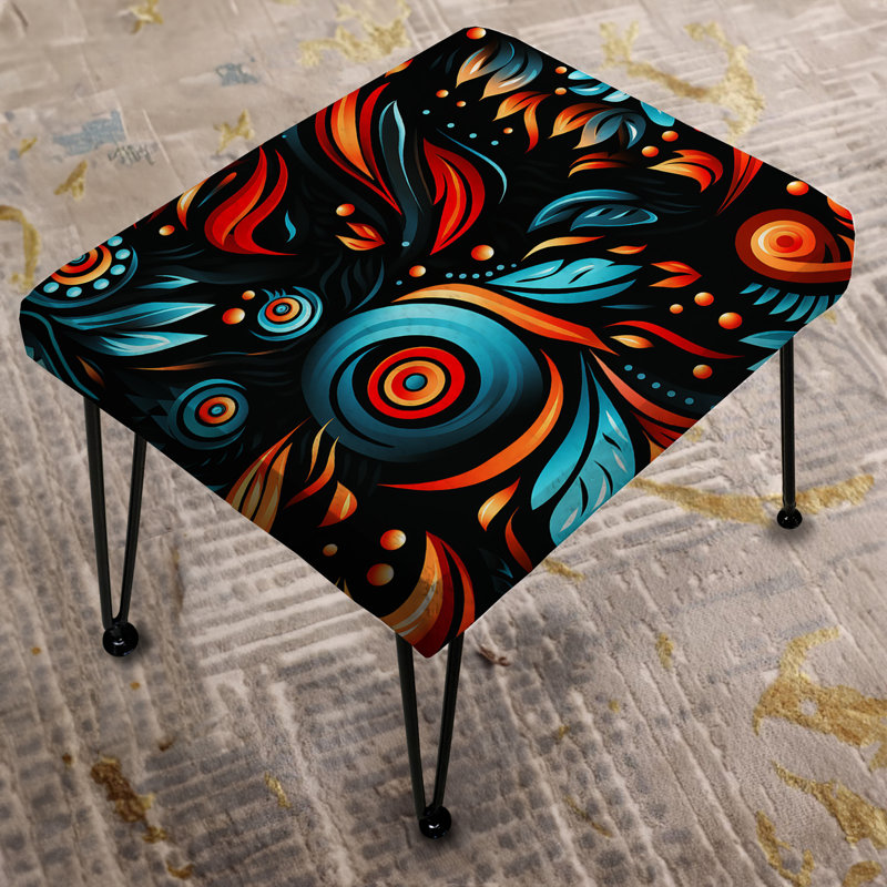 Tribal Essence Motif cachemire - Repose-pieds rectangulaire à motif cachemire