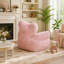 Fauteuil à billes en fausse fourrure pour enfants, fauteuil confortable en forme de cœur