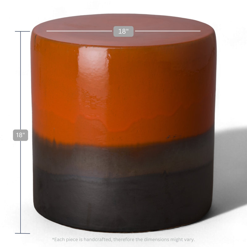 Garden Stool, Burnt Orange