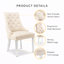 48 cm H Tufted Velvet Side Chair-1035174842
