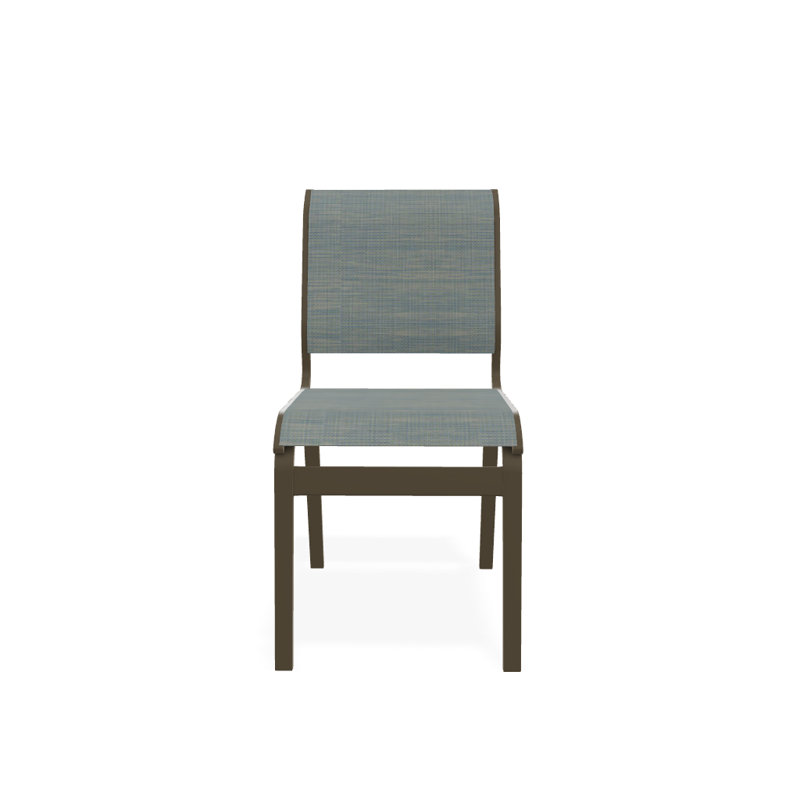 Chaise d'appoint de salle à manger Hiraku, Bois de plage texturé, Baja