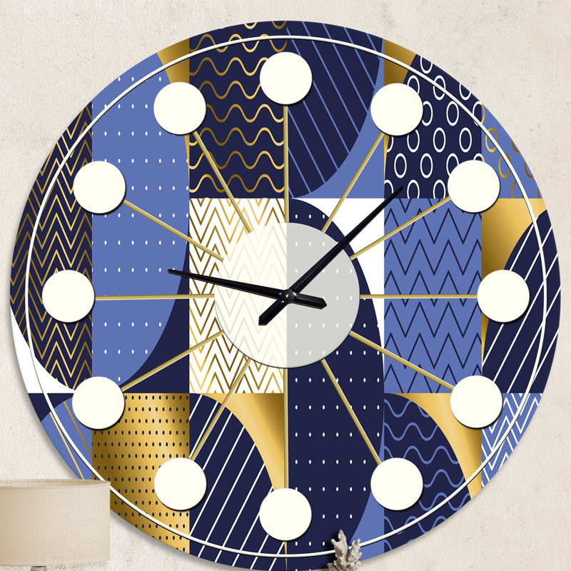 Horloge murale rétro Mid-Century, Moyenne