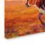 « longhorn heifer », reproduction sur toile tendue-21934643