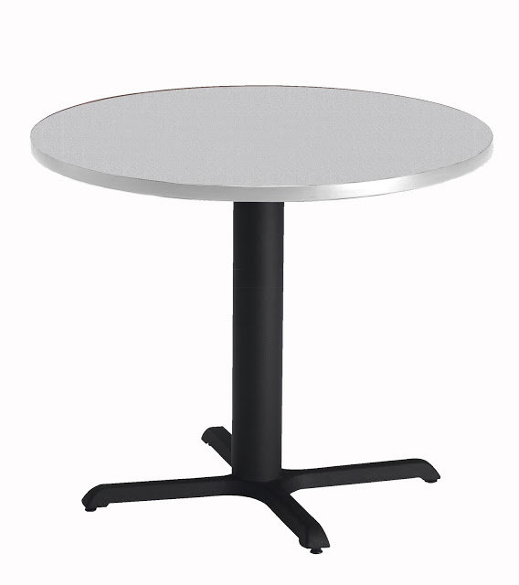 Bistro Series Round Gathering Table, 30" Width, Mahogany