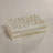 Antique White Bone Box with Chevron Pattern