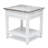 Decastro Coastal Solid Wood White Washed End Table with Storage-933501139