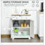 Buffet, armoire de cuisine à porte, rangement pour bar et tiroirs, tablette réglable